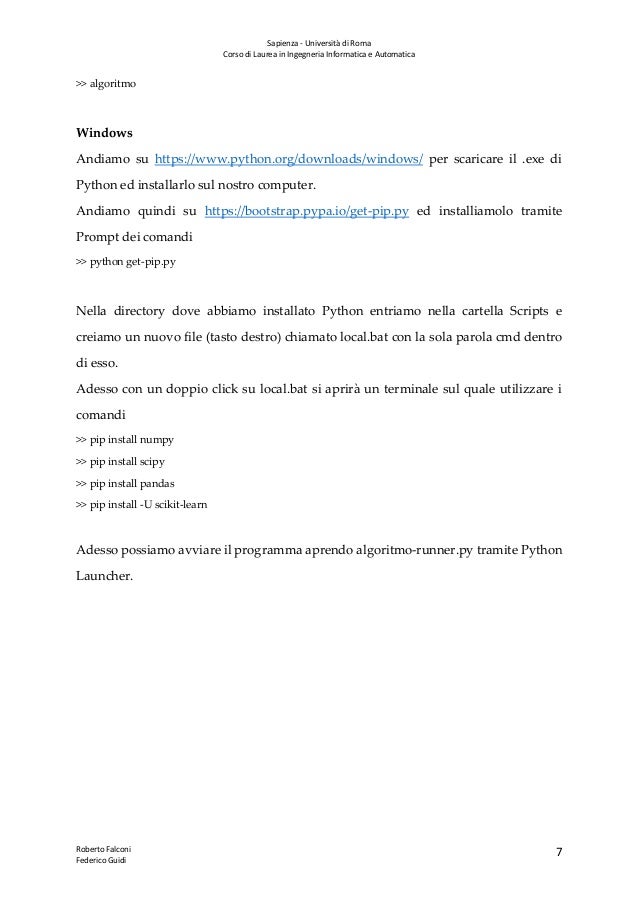 SCARICARE MATLAB SAPIENZA